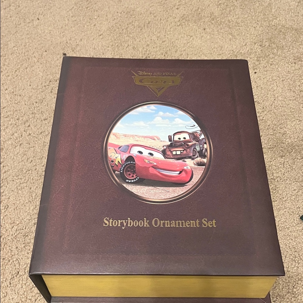 Disney Cars Storybook Ornament Set - Red and Brown